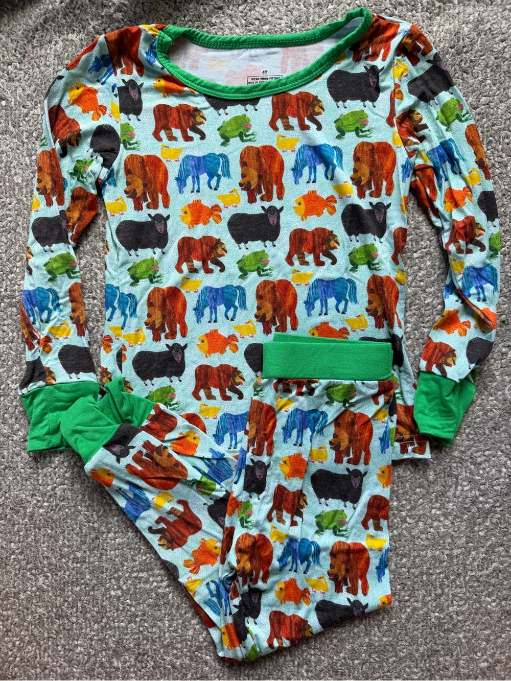 Brown Bear Bamboo PJ Set